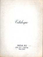 Indes - INDIA 1980 World Philatelic Exhibition Catalogue - With Palmares - Briefmarkenaustellung