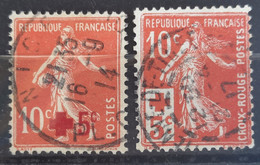 France 1914 N°146/47 Ob  TB Cote 10€ - ....-1939