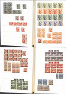 Lotti&Collezioni - Area Italiana  - REGNO - 1900/1941 Circa - Accumulazione Di Valori Nuovi E Usati In 5 Piccoli Classif - Other & Unclassified