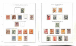 Lotti&Collezioni - Area Italiana  - SOMALIA - 1916/1935 - Collezione Dei Valori Emessi Nel Periodo In Fogli King Marini  - Other & Unclassified