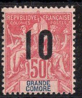 GRANDE COMORE Timbre-poste N° 28* Neuf Charnière Dents Irrégulières Cote : 3€50 - Unused Stamps