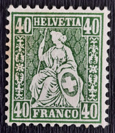 Suisse 1862 N°39 Infime Charnière *TB Cote 1400€ Signé CALVES - 1843-1852 Correos Federales Y Cantonales