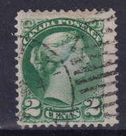 CANADA 1872 - Canceled - Sc# 36 - 2c - Oblitérés