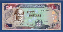 JAMAICA - P.79e – 50 Dollars 2004 UNC, Serie KJ936491 - Jamaique