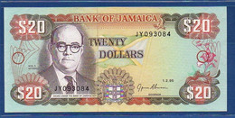 JAMAICA - P.72c – 20 Dollars 1995 UNC-, Serie JY093084 - Jamaica