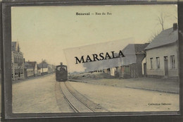 CPA Beauval   Rue Du Bas  (Carte Pelliculée Colorisée) - Beauval