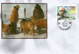 Passage Du Nord-Ouest (Ouverture Au Pole Nord) Par Roald Amundsen, Lettre De Monaco - Sonstige & Ohne Zuordnung