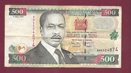 200223 - BILLET KENYA - CENTRAL BANK Of KENYA - 500 SHILLINGS 1er July 2001 TOROITICH ARAP MOIAH6524874 - Kenya