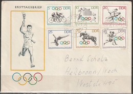 DDR FDC 1964 Nr.1033 - 1038 Olympische Sommerspiele, Tokio ( D 1224 )günstige Versandkosten - 1950-1970