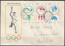 DDR FDC 1964 Nr.1039 - 1044 Olympische Sommerspiele, Tokio ( D 1160 )günstige Versandkosten - 1950-1970