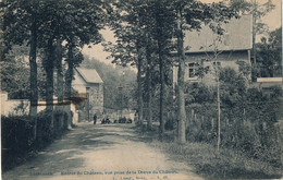 LINKEBEEK  ENTREE DU CHATEAU VUE PRISE DE LA DREVE DU CHATEAU            2 SCANS - Linkebeek