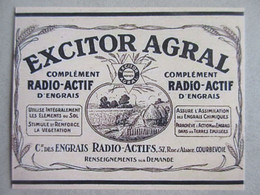 Engrais Excitor Agral Complément Radio-Actif Publicité - Advertising (Photo) - Oggetti