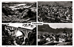 Vallorbe - 4 Bilder (4805) * 22. 8. 1958 - Orbe