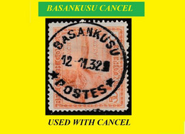 1906 (°) BASANKUSU BELGIAN CONGO / CONGO BELGE  CANCEL STUDY [11] COB 123 VLOORS NICE CENTRAL ROUND CANCEL - Errors & Oddities