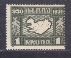 ISLANDE N°  134 * MLH Neuf Avec Charnière, TB (D9271) Carte De L'Islande - 1930 - Ongebruikt