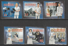 Delcampe - ALDERNEY : Aurigny - N°168/73 ** (2001) Service De Santé - Alderney