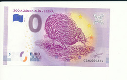 Billet Touristique 0 Euro - ZOO A ZÁMEK ZLÍN - LEŠNÁ - CZAK - 2020-1 - N° 9864 - Autres & Non Classés