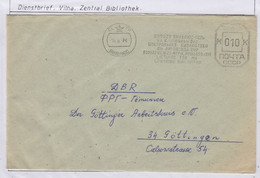 Russia Sonderstempel Dienstbrief Vilna Zentral Bibliothek Ca 14.6.1974 (SU156) - Événements & Commémorations