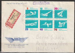 DDR FDC 1962 Nr.907 - 912 Schwimm- Europameisterschaften, Leipzig (d 3080 ) Günstige Versandkosten - 1950-1970