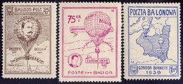 POLAND - GORDON BENNETT - POCZTA BALONOWA  LWOW - **MNH - 1939 - Labels