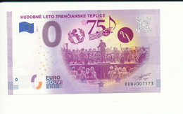 Billet Touristique 0 Euro - HUDOBNÉ LETO TRENČIANSKE TEPLICE  - EEBJ - 2020-2 - N° 7173 - Autres & Non Classés