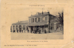 FRANCE - 95 - ARGENTEUIL - Vue Extérieure De La Gare - Voiture - Carte Poste Ancienne - Argenteuil