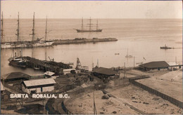 ! Alte Foto Ansichtskarte Santa Rosalia,  Baja California, Puerto, Hafen, Harbour, Ships, Photo, Mexico, Segelschiffe - Mexico