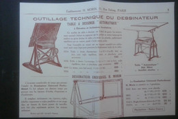 ► TABLE à DESSINER D'Architecte  Ets H. Morin Paris   - Coupure De Presse 1925  (Encadré Photo) - Material Und Zubehör