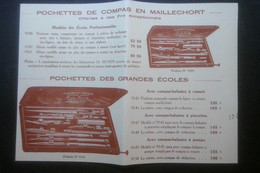 ► POCHETTE COMPAS Des Grandes Ecoles Ets H. Morin Paris   - Coupure De Presse 1925  (Encadré Photo) - Material Und Zubehör