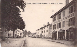 FRANCE - 88 - POUXEUX - Rue De La Gare - CLB  - Carte Postale Ancienne - Pouxeux Eloyes