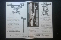 ► Réparation Instruments Et Compas   Ets COPPIN  - Coupure De Presse 1925  (Encadré Photo) - Materiale E Accessori