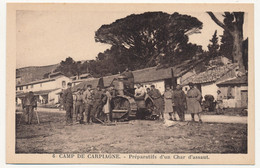 CPSM - CARNOUX (B Du R) - Camp De Carpiagne - Préparatifs D'un Char D'Assaut - Autres & Non Classés