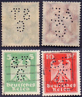 GERMANY -  PERFINS  " ST G " + " AE G " - O - Perforés