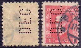 CZECHOSLOVAKIA -  PERFINS  " D.F.C. "  - O - Perforadas