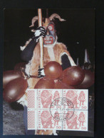 Carte Maximum Card Folklore Achetringele Suisse (ref 84549) - Carnaval