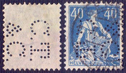 SWITZERLAND -  PERFINS  " C.T.  & C. "  - O - Perforadas