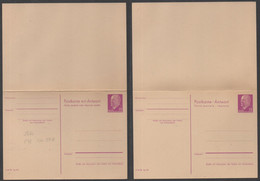 DDR / 1966 DOPPEL GSK 15/15 PF - MIT ANTWORT - Mi P78 / KW 50.00 EURO  (ref 8162c) - Postkaarten - Ongebruikt