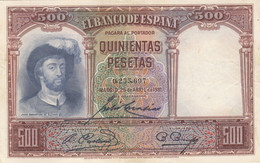 CRBS0679 BILLETE ESPAÑA 500 PESETAS 1931 - 1000 Pesetas