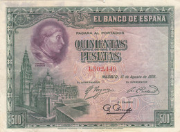 CRBS0689 BILLETE ESPAÑA 500 PESETAS 1928 - 500 Pesetas