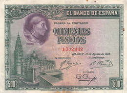 CRBS0691 BILLETE ESPAÑA 500 PESETAS 1928 - 500 Peseten