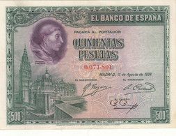 CRBS0695 BILLETE ESPAÑA 500 PESETAS 1928 - 500 Peseten