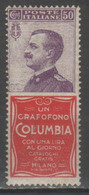 ITALIA 1924 - Pubblicitari - 50 C. Columbia *           (g9199) - Reclame