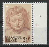 Belgie OCB 1276 ** MNH Met Plaatnummer 2. - 1961-1970