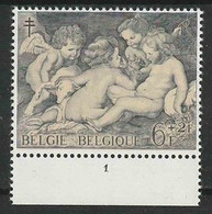 Belgie OCB 1277 ** MNH Met Plaatnummer 1. - 1961-1970