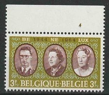 Belgie OCB 1306 ** MNH Met Plaatnummer 4. - 1961-1970