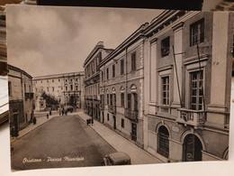 Cartolina Oristano Piazza Municipio Anni 50 - Oristano