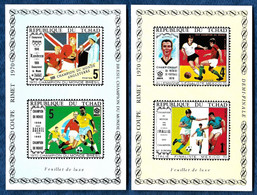 Tchad Chad 1970 Soccer Calcio Football World Cup Mi. 309 - 312 B DELUXE IMPERF S/S Beckenbauer Rivera Pelé Charlton MNH - 1970 – Mexico