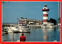 South Carolina Hilton Head Island Sea Pines Plantation Harbour Town Shops & Lighthouse - Hilton Head