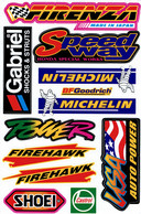 Sponsoren Sponsor Logo Racing Aufkleber / Sponsors Sticker Modellbau Model A4 1 Bogen 27x18 Cm ST013 - Decalcografie