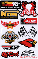 Sponsoren Sponsor Logo Racing Aufkleber / Sponsors Sticker Modellbau Model A4 1 Bogen 27x18 Cm ST054 - R/C Scale Models